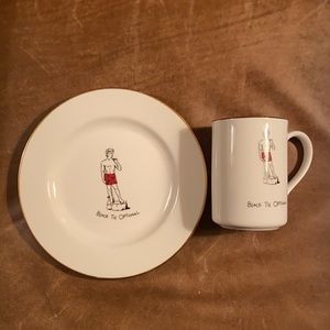 Mug & Plate Merry Masterpieces Fine Porcelain “Black Tie Optional”